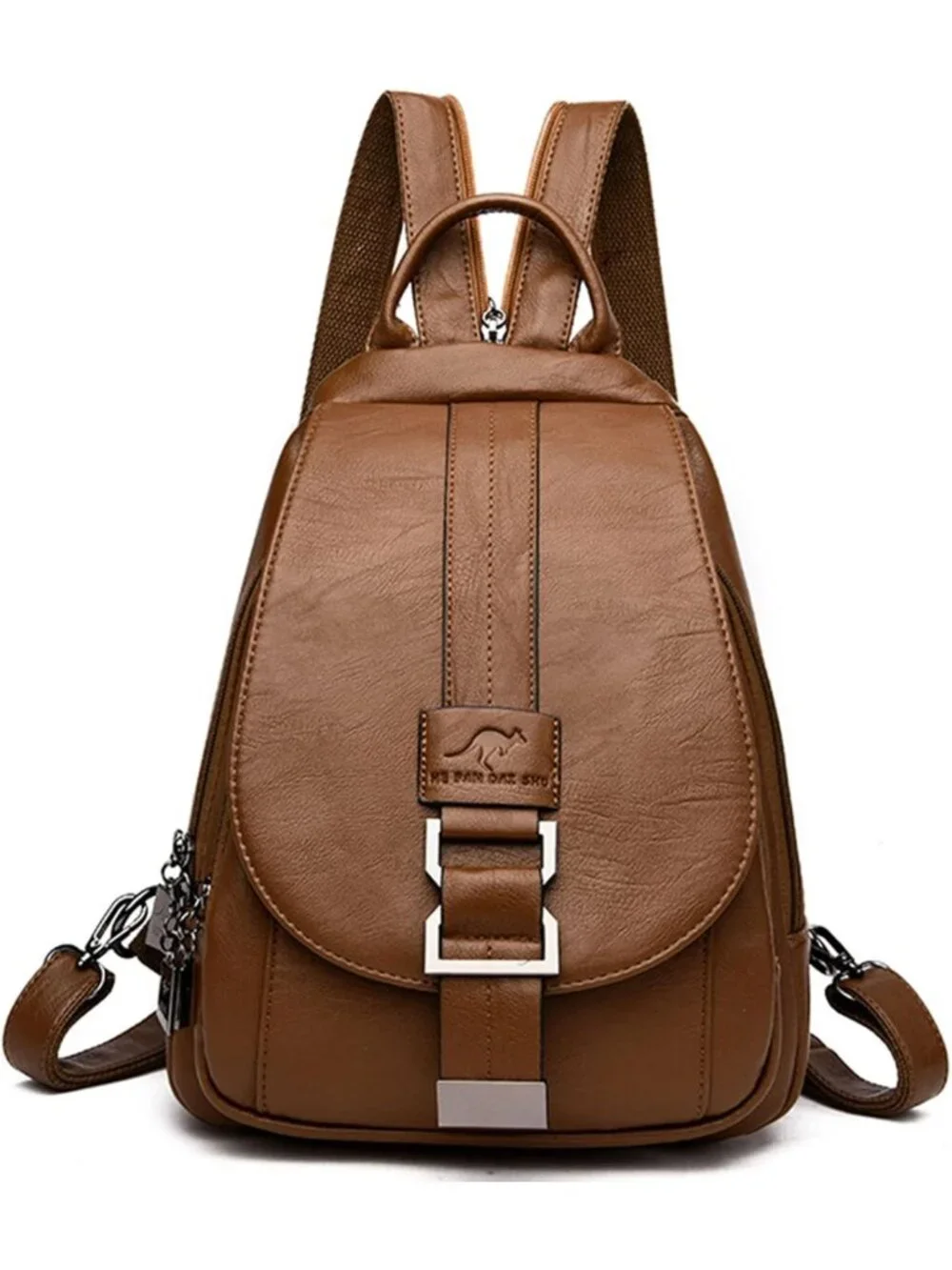 Stylish Soft Genuine Leather Backpack for Women | Chic & Versatile Travel Bag